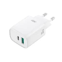 Сетевое зарядное устройство для XO CE30 30W 1USB-A+1USB-C fast charger Белый