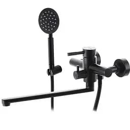 Змішувач для ванни Wezer EKO7A-01-BLACK нержавіюча сталь чорний матовий