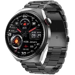 Смарт-годинник Lemfo LF38-Y13 сталевий ремінець Black (16729-hbr)