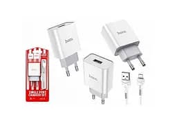 Зарядний пристрій Hoco 2в1 C81A Micro 1 USB 2.1A