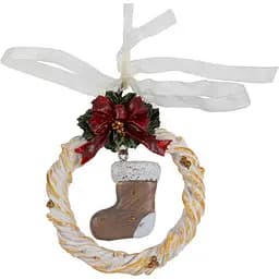 Декоративна прикраса на ялинку Lefard Віночок 8 см (191-094)