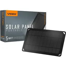 Портативна сонячна панель Videx VSO-F505U 5W 