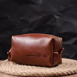 Чоловіча шкіряна косметичка GRANDE PELLE 15х8х7 см sum0020989 - мініатюра 6