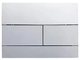 Панель змиву Koer KT-0603-01 240x160x10mm пластикова, кнопка лінійна KR5319, Хром - мініатюра 2