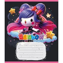 Зошит учнівський "Куромі" Leader 012-520064L-1 в лінію, 12 аркушів