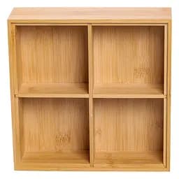 Менажниця бамбукова квадратна з кришкою 22*22*8 см Yiwu HB-40-2 - мініатюра 5