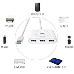 USB-хаб Ugreen CR113 USB to 4-Port USB 3.0 (40850) [52736] - мініатюра 6