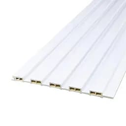 Рейка декоративна Sticker Wall WPC стінова 3000х150х9мм Білий SW-00001866