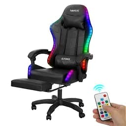 Крісло геймерське Hanert G-Force + RGB з підсвічуванням Black - мініатюра 2