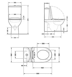 Унітаз підлоговий Qtap Robin New Ultra Quiet з сидінням Slim Duroplast/ Soft-close/ Quick Release QT13226083AW - мініатюра 10