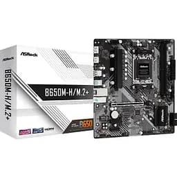 Материнська плата ASRock AM5 B650M-H/M.2+, B650, 2xDDR5, Int.Video (CPU), 4xSATA3, 2xM.2, 1xPCI-E 4.0 16x, 2xPCI-E 4.0 1x, 1x, 1x RTL8111H, 6xUSB3.2/6xUSB2.0, HDMI/DP, Micro ATX - мініатюра 2