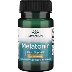 Натуральна добавка Swanson Melatonin 3 mg 60 капсул