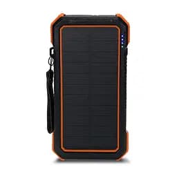 Повербанк с солнечной панелью 20000mAh Power Bank Kraft TPB-1820SLP Orange беспроводная зарядка 18W QC2.0 LED-фонарь (43-00042)