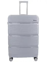 Валіза велика Milano bag 0307 поліпропілен Срібна