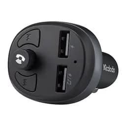 Адаптер - зарядне на 2 порти + FM-трансмітер McDodo Bluetooth FM Car Charger CC-6880 - мініатюра 3