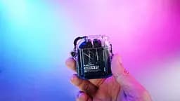 Навушники GravaStar TWS Sirius P5 BT 5.2 IPX4 Transparent Blue (GRAVASTARP5_XTAL_BLU_V2) - мініатюра 9