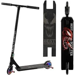 Самокат трюковый Best Scooter с пегами 79х13х57 см Черный 000254853