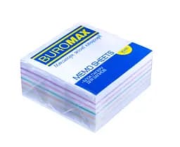 Блок паперу для нотаток Радуга, 90x90x40 мм, склеєний