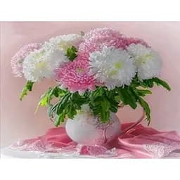 Алмазна мозаїка 40*50 см зі стразами на підрамнику повна викладка Ніжні спогади квіти