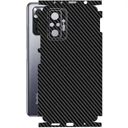 Захисна плівка StatusSKIN для Xiaomi Redmi Note 10 pro 2021 Корпус Вініл Карбон чорний