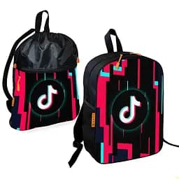 Школьный рюкзак детский Тик Ток + Сумка для обуви спортивной формы рюкзак-мешок мальчику (01910)