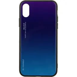 Чохол-накладка Toto Gradient Glass Case Apple iPhone X Purple