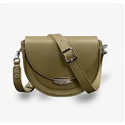 Жіноча шкіряна сумка Kira оливкова