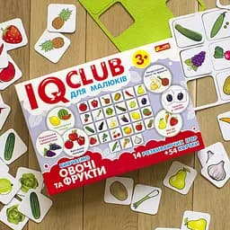 Навчальні пазли Ranok Creative  IQ-club для малюків Вивчаємо овочі та фрукти 13203004 - мініатюра 2