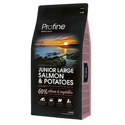 Сухий корм для цуценят і молодих собак Profine Junior Large Breed Salmon з лососем 15 кг