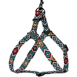 Шлея для собак BronzeDog Urban Гуцульский ментол S 40-53 см