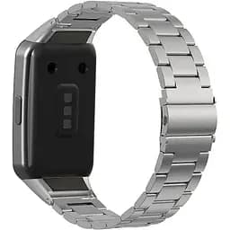 Металевий ремінець Mijobs для фітнес браслета Huawei Honor Band 6 Silver