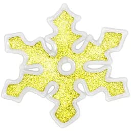 Наклейка новогодняя для окон House of Seasons Снежинка 10 см золотая в ассортименте (8718861423426GOLD)
