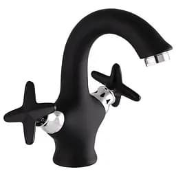 Змішувач для умивальника Zerix Z10322-6 ZX0500 Чорний матовий