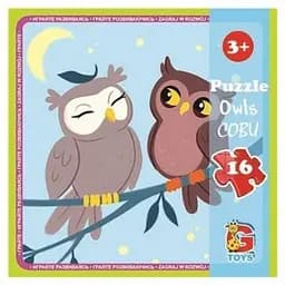 Дитячий пазл G-Toys Лісові мешканці 16 елементів 20 х 21 см (LR04)