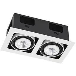 Точковий світильник Skarlat RGL7115-2 2×12W WH+BK 3000K