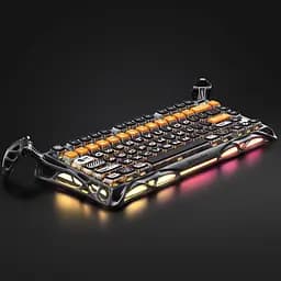GravaStar Клавіатура механічна Mercury K1 Pro 80keys, GravaStar x Kailh Speedy Mint, BT/WL/USB, RGB, CyberFlare - мініатюра 10