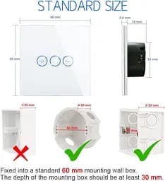 Перемикач CNBINGO WLAN для затемнюваних світлодіодних ламп — Smart Touch Light Switch Працює з Alexa, Google Assistant - мініатюра 4