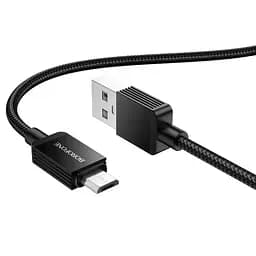 Кабель Borofone BX120 Placer charging data cable Micro 2.4A/1 м черный
