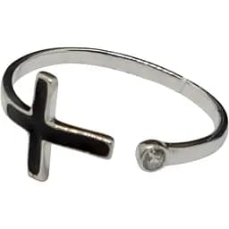 Срібне кільце Qvaliz з фіанітом і емаллю. 901-01115