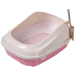 Туалет с сеткой AnimAll P 1061 для взрослых кошек 56×40×21 розовый