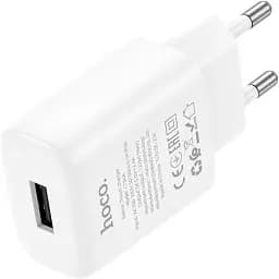 Сетевое зарядное устройство Hoco C134A Solid single port charger(EU) Белый