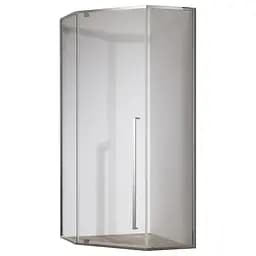 Душевая кабина без поддона Koer SR SC06 -90x90x200-TR-01 прозрачное стекло Easy Clean 8 мм, хром KR5364, Универсальная, прозрачный, хром