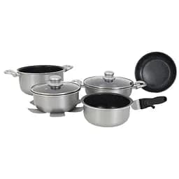 Набор кухонной посуды алюминиевый 8 шт. Gimex Cookware Set induction 8 предметов Silver (6977227)