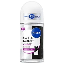 Антиперспірант Nivea Black & White Invisible Authentic Antiperspirant Roll-On 50 мл