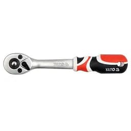 Тріcкачка Yato квадрат 1/4" L= 155 мм 72T вигнута ручка [12/96] (YT-0730)