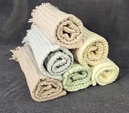 Набор полотенец для лица из льна 6 шт. 50х90 см L& M Home Textiles XT-517-144 вафельные полотенца пастельных цветов в наборе