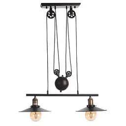 Люстра Brille подвесная лофт E27 60W BK (BL-275S/2)