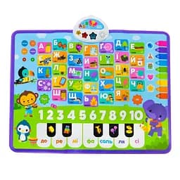 Детский обучающий плакат "Первые знания" KH07/001 украинский язык 45 х 60см