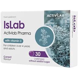 Екстракт ісландського моху ActivLab Pharma Islab, 40 пастилок для підтримки здоров'я горла