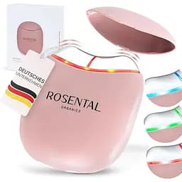 Масажер для обличчя Rosental Organics EMS Gua Sha синє, зелене та червоне світло LED